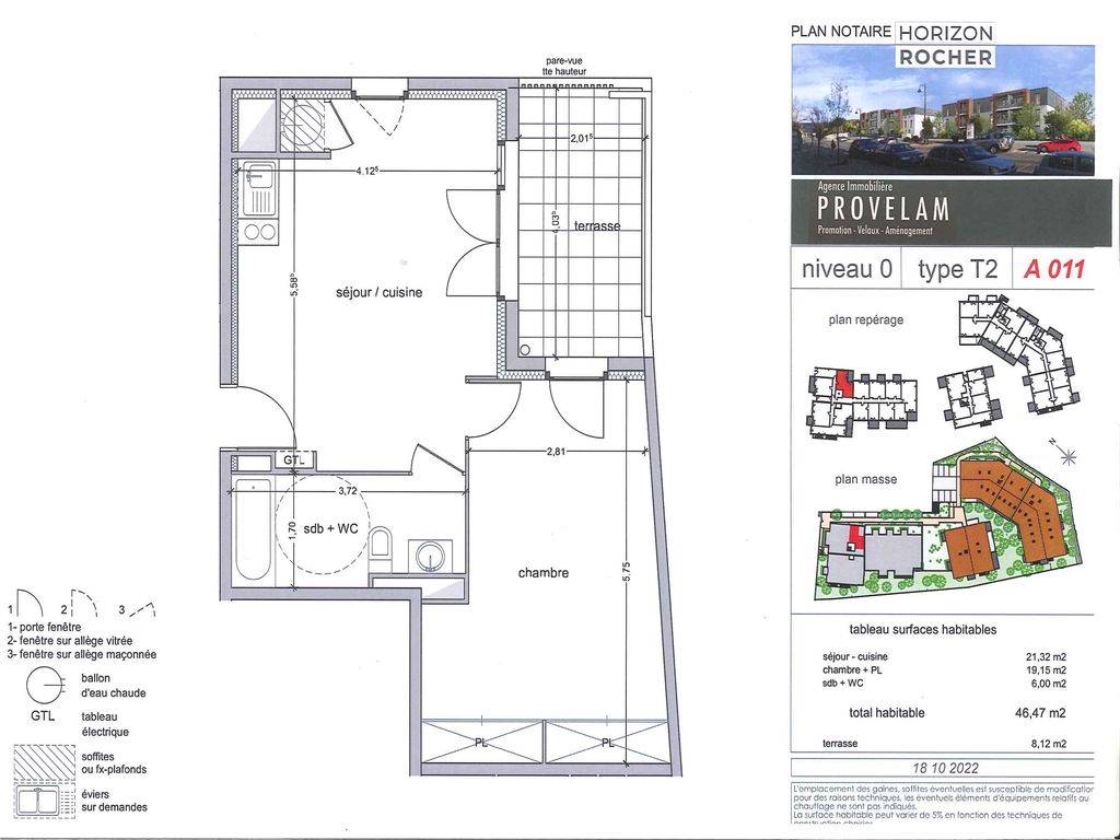 APpartement T2 en rez de chaussée à vendre avec terrasse état neuf vitrolles