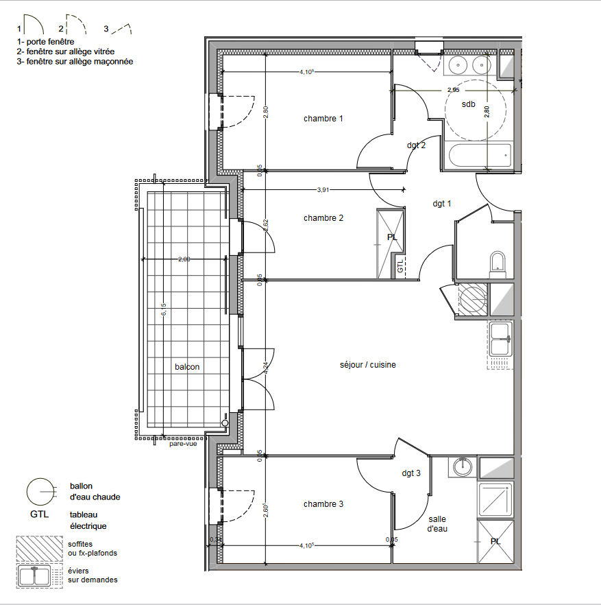 appartement T4 dernier étage à vendre à vitrolles