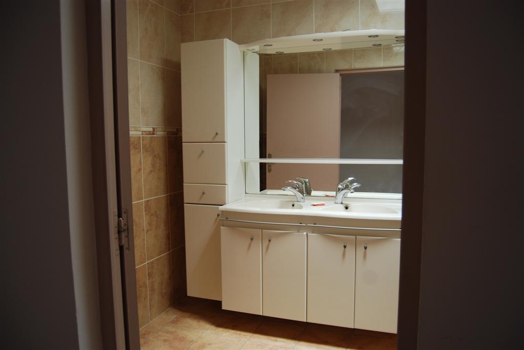 salle d'eau avec double vasque appartement T4 velaux