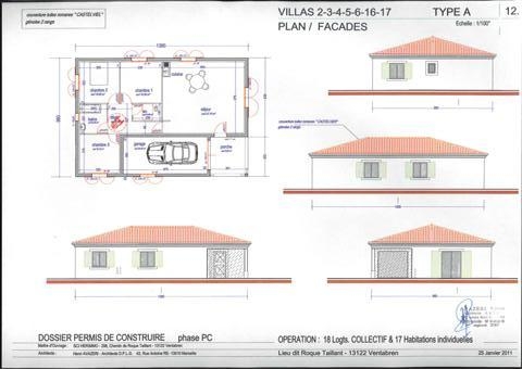 maison T4 plein pied avec garage attenant 3 chambres exposition sud ventabren