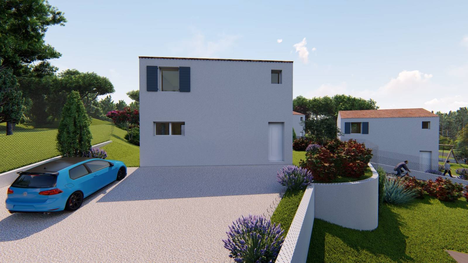 programme neuf en VEFA maisons individuelles commune de rocbaron dans le var