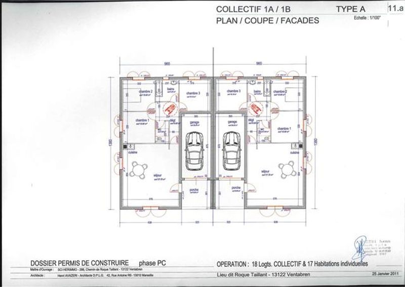 Villa  ventabren  roquetaillant  type 4 plain pied neuve en vefa proximite commerces et bus terrain 557m²