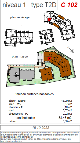 T2 duplex neuf en vente vitrolles avec parking et terrasse